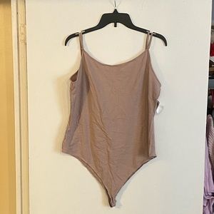 Charlotte Russe Beige Bodysuit